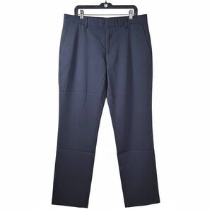 Mens Dockers 33x32 Navy Blue Straight Classic Fit Pants